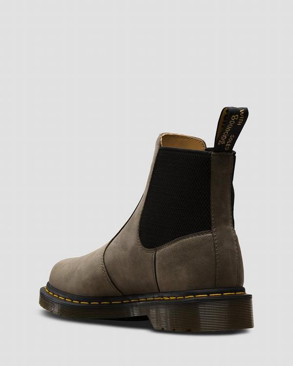 Dr Martens Pánské Chelsea Boty 2976 Hardy Dusky Olivy Zelené, CZ-408752